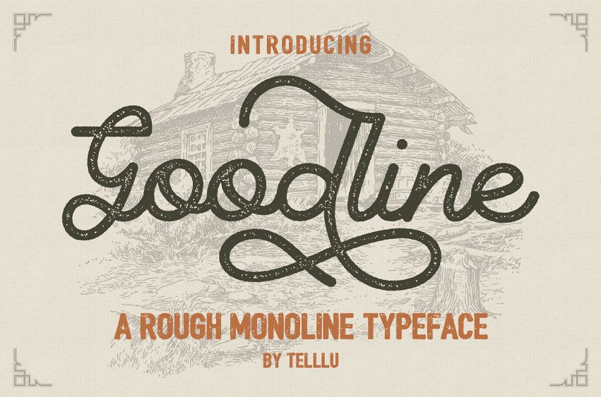 Goodline Rough Font