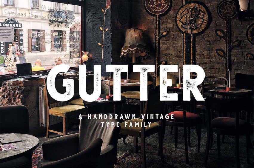 Gutter Rust Font
