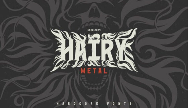 Hairy Metal Font