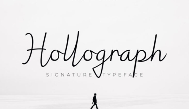 Hollograph Signature Font