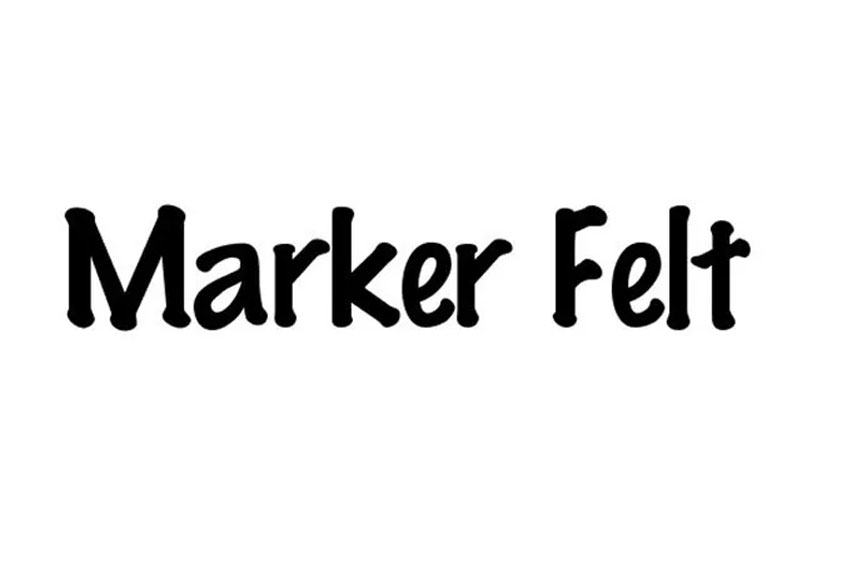 Marker Felt Font