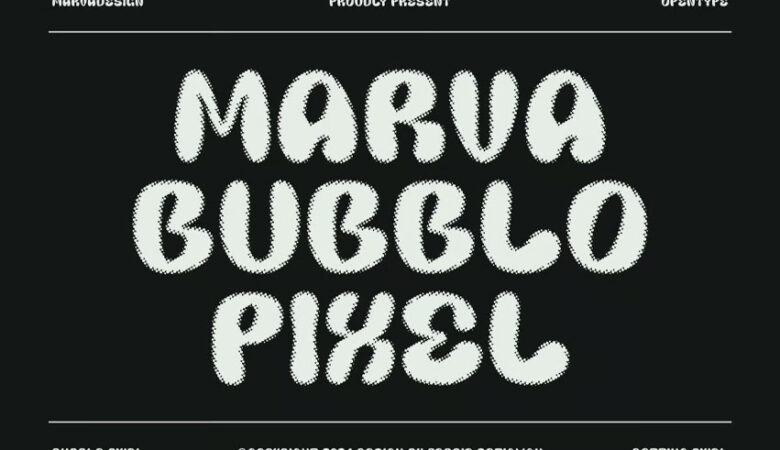 Marva Bubblo Pixel Font