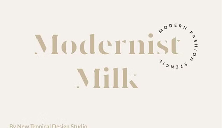 Modernist Milk Font