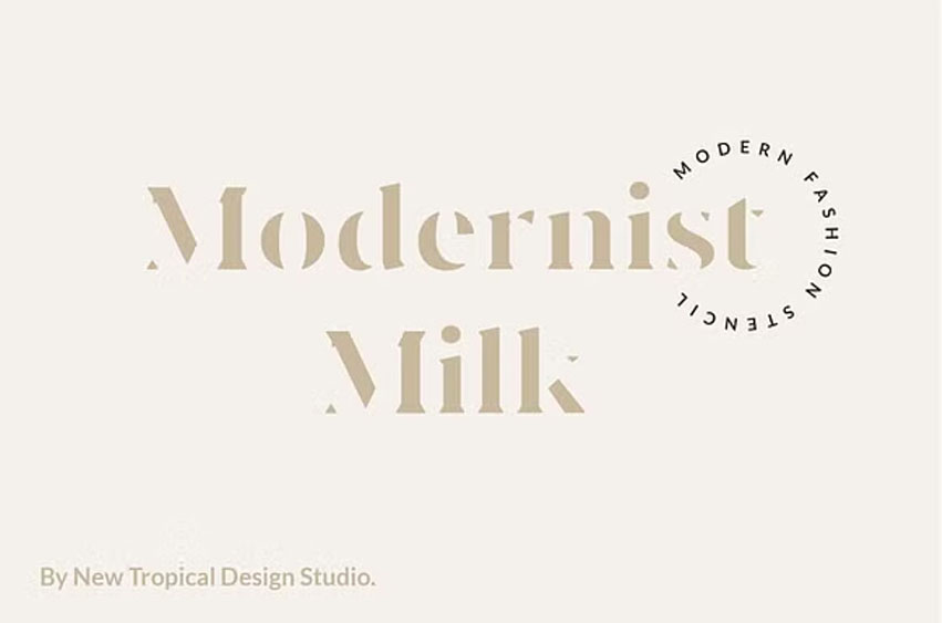 Modernist Milk Font