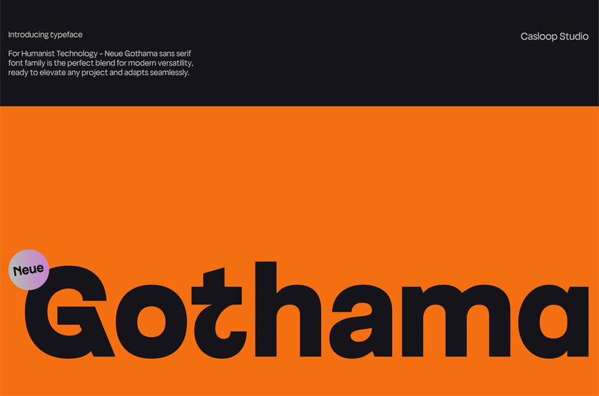 Neue Gothama Font