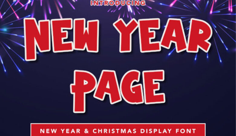 New Year Page Font