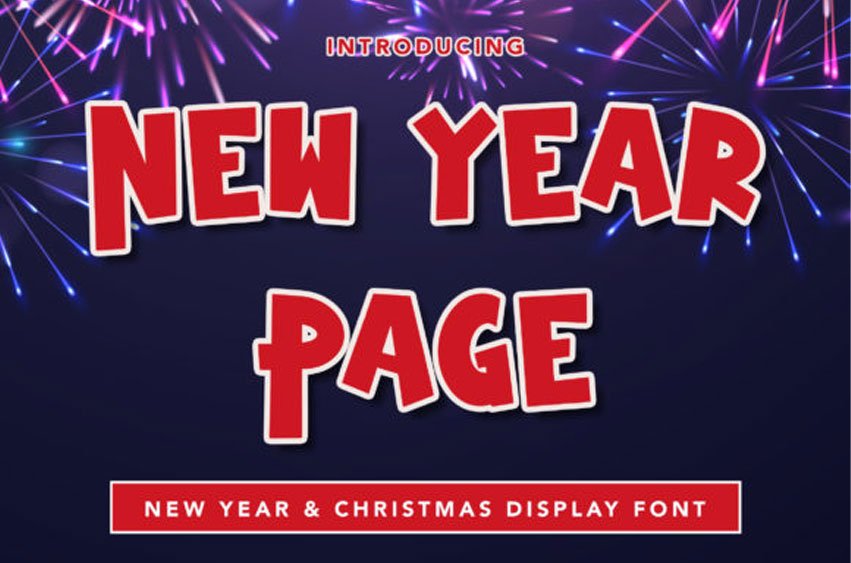 New Year Page Font