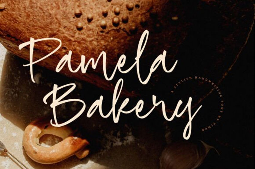 Pamela Bakery Font