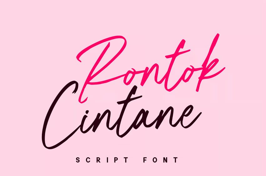 Rontok Cintane Font