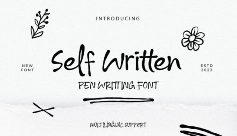 Self Written Font