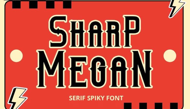 Sharp Megan Font