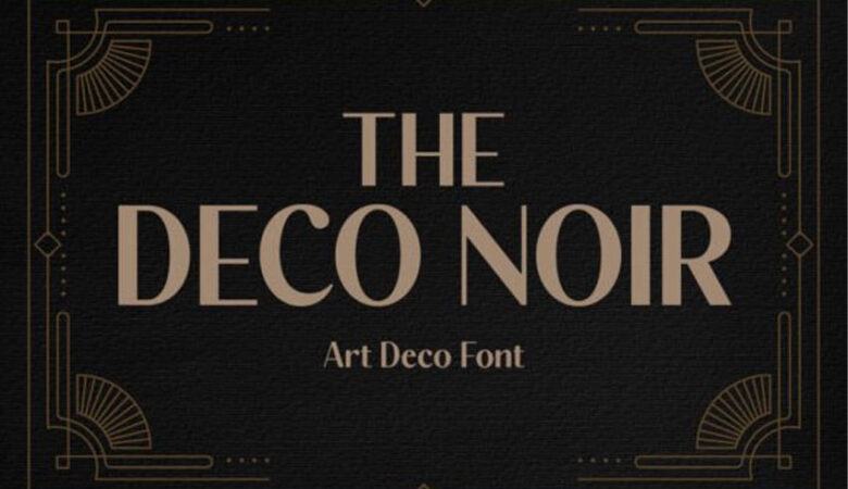 The Deco Noir Font