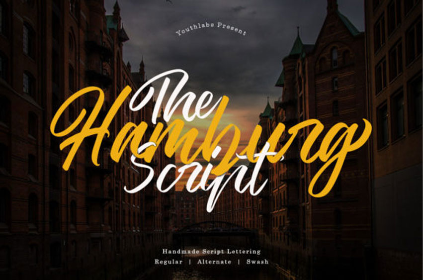 The Hamburg Script Font