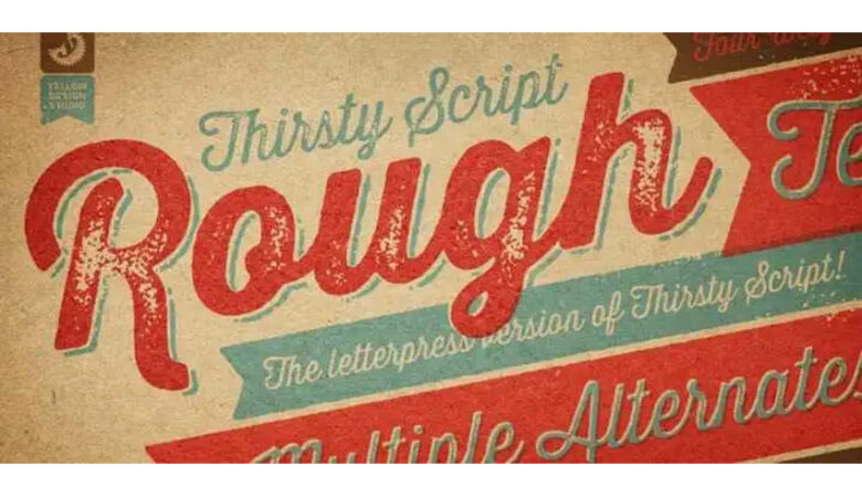 Thirsty Script Font