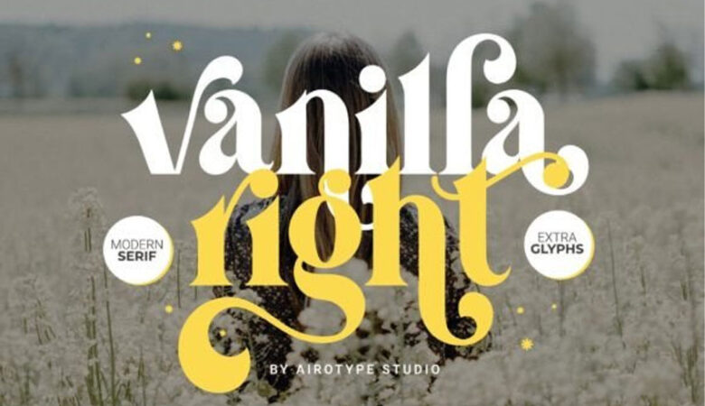 Vanilla Right Font