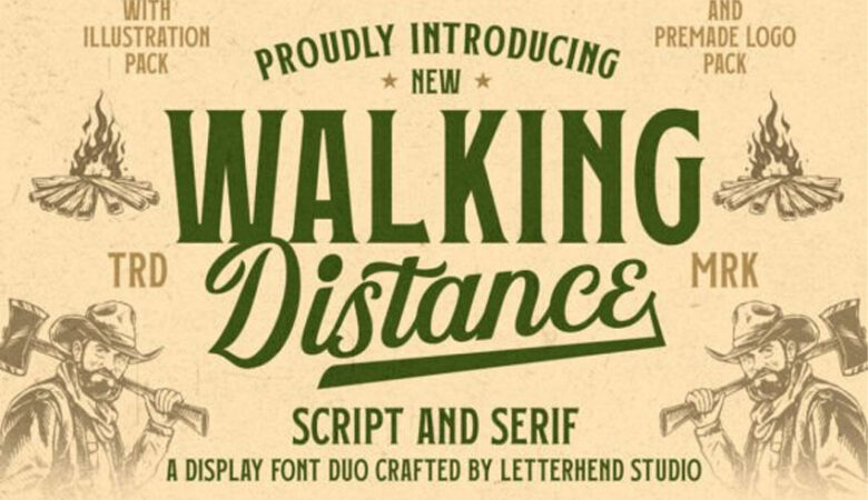 Walking Distance Font