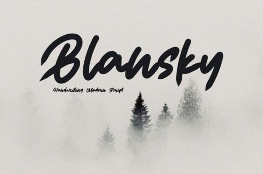 Blansky Font