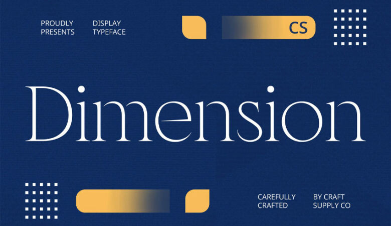 Dimension Font