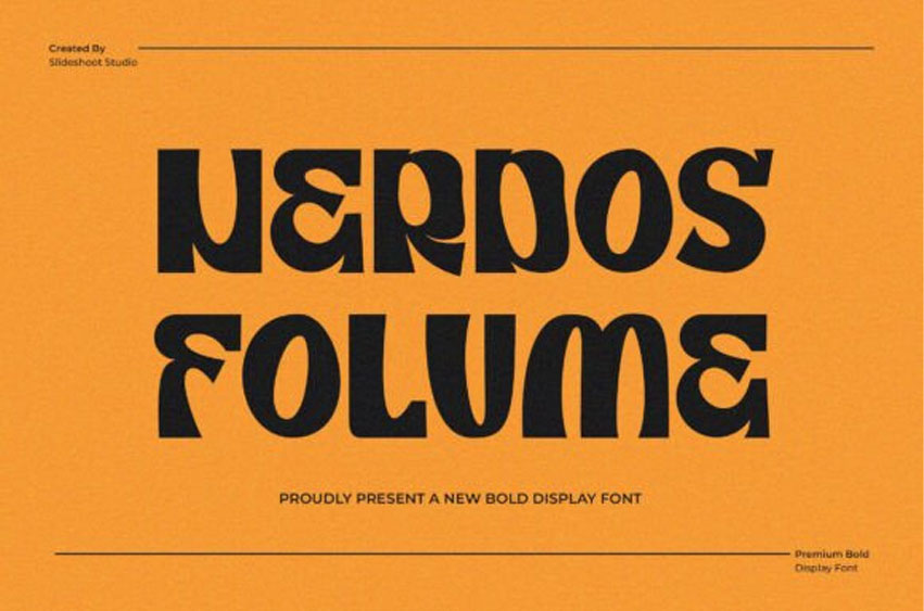 Nerdos Folume Font