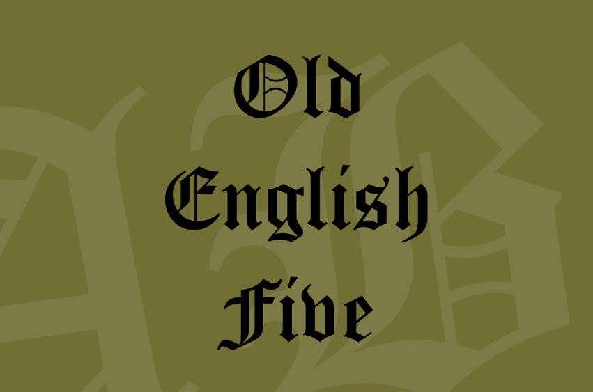 Old English Five Font