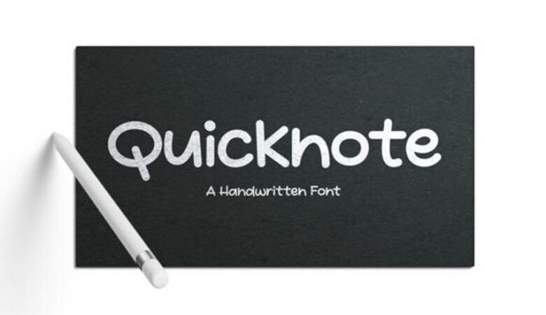 Quicknote Font