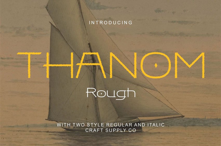 Thanom Rough Font