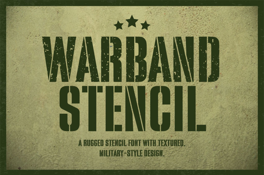 Warband Stencil Font