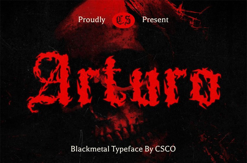 Arturo Metal Font