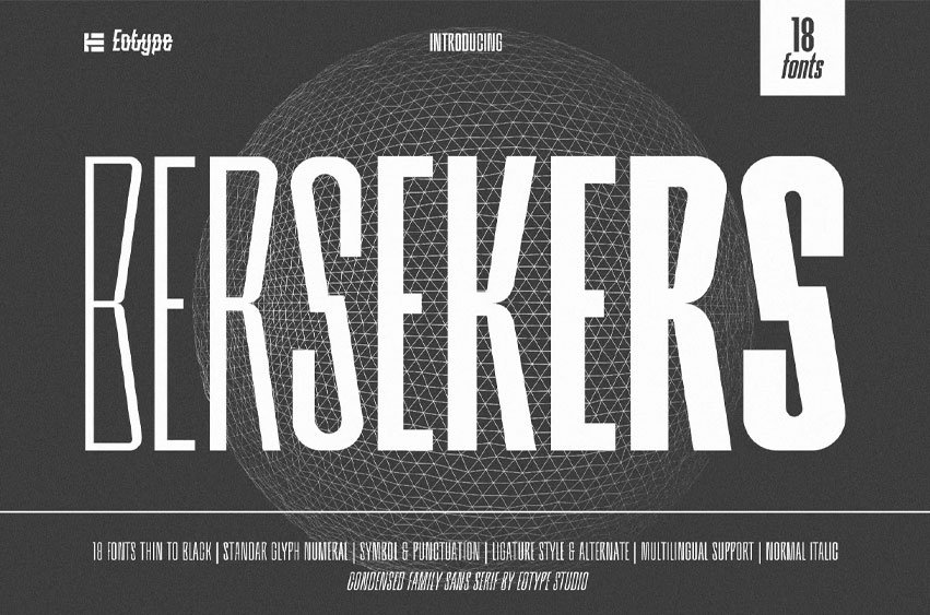 Bersekers Font