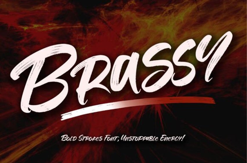 Brassy Font