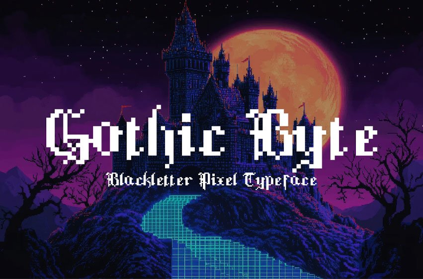 Gothic Byte Font