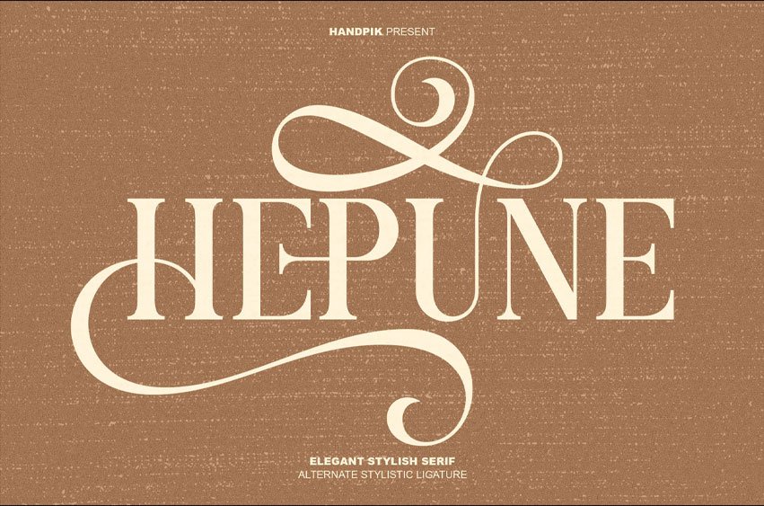 Hepune Font