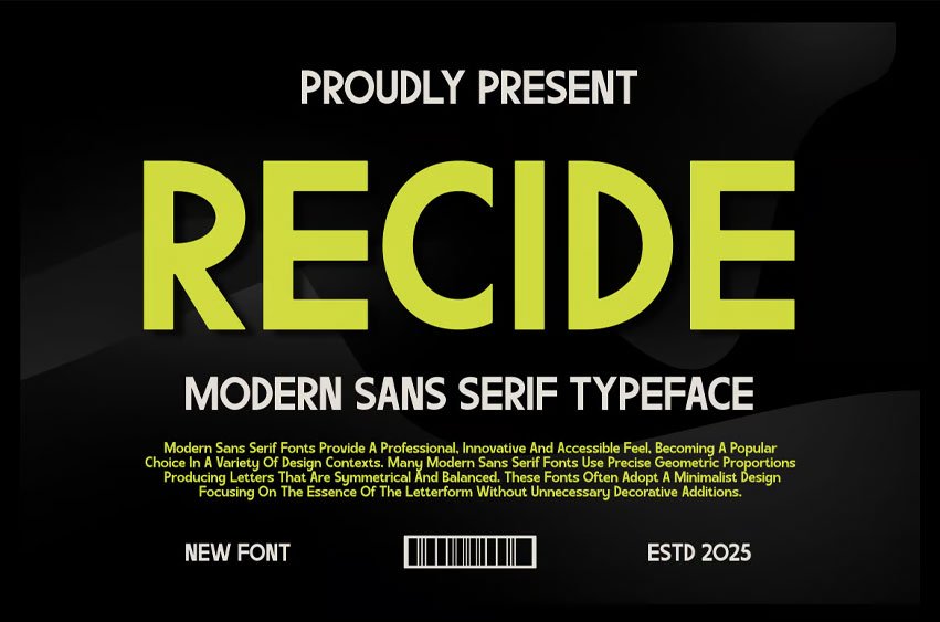 Recide Font