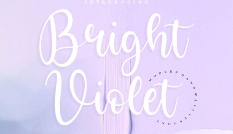 Bright Violet Font