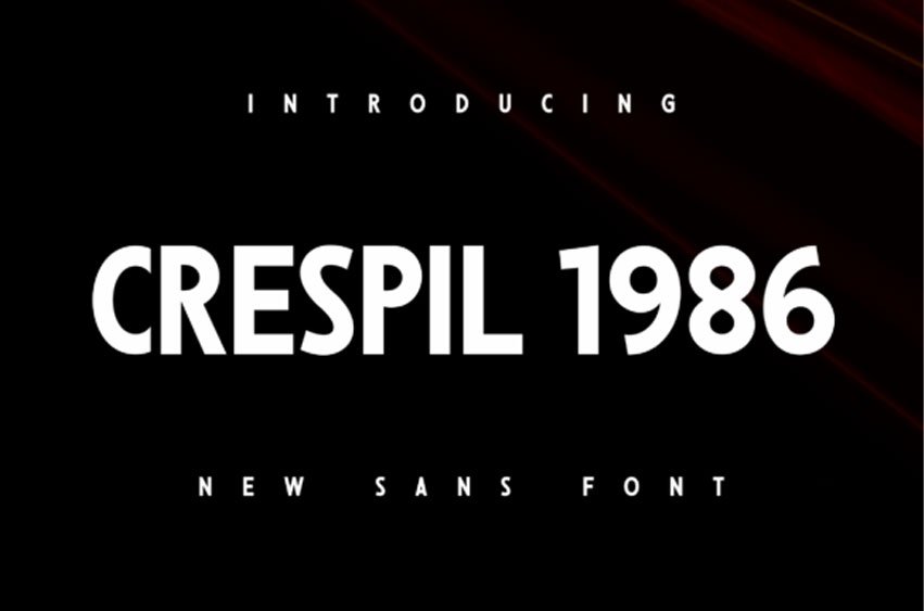 Crespil 1986 Font