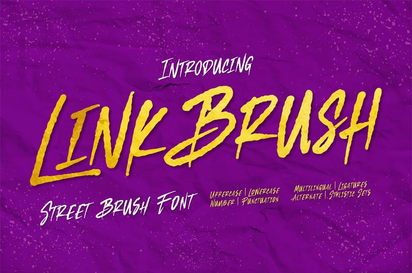Linkbrush Font