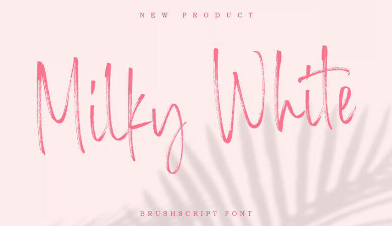 Milky White Font