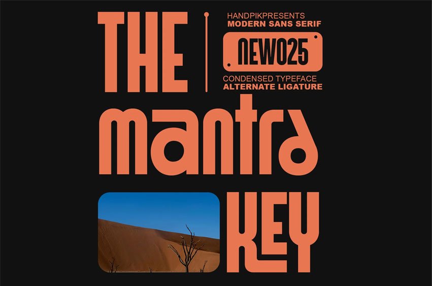The Mantra Key Font