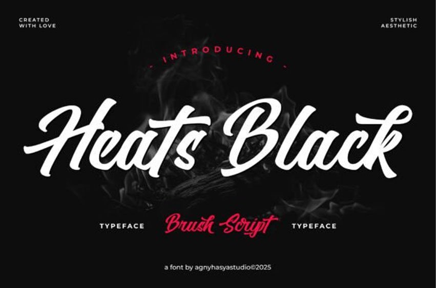 Heats Black Font