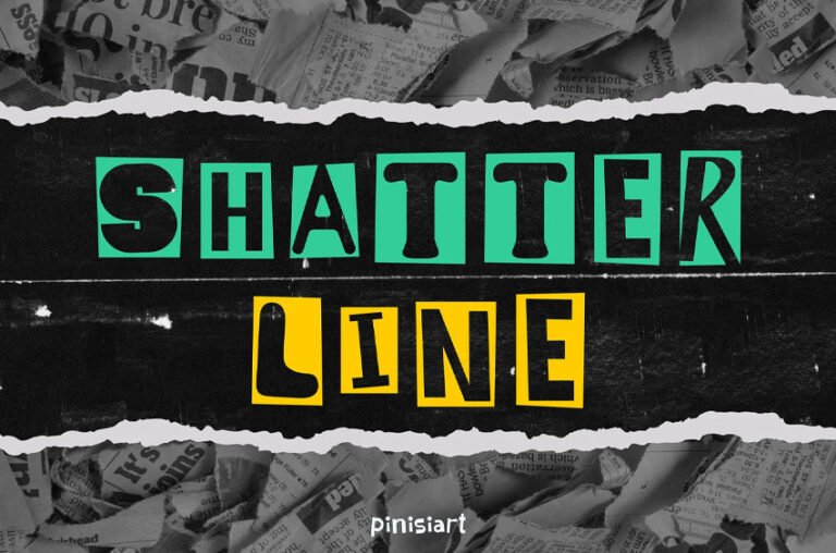 Shatter Me Lettering Shatter Line Font - FreeDaFonts
