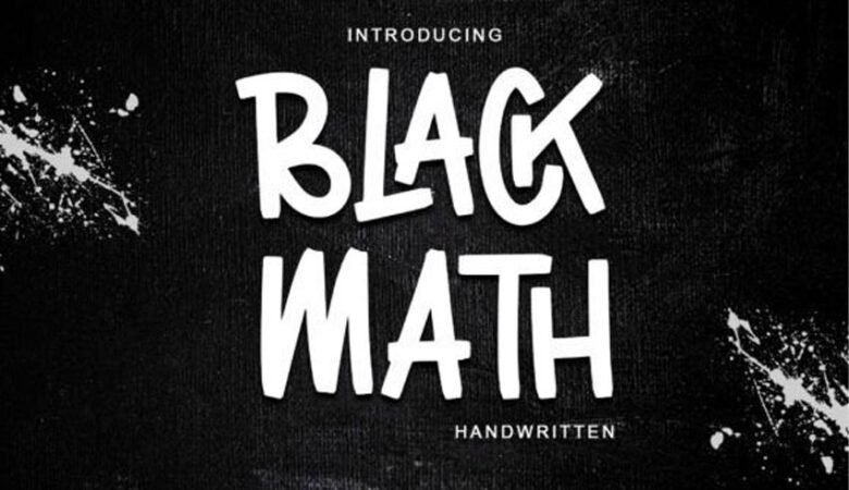 Black Math Font