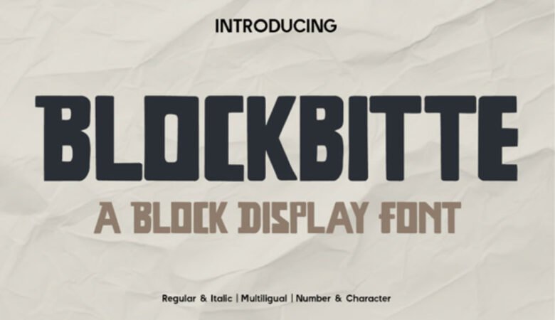 Blockbitte Font