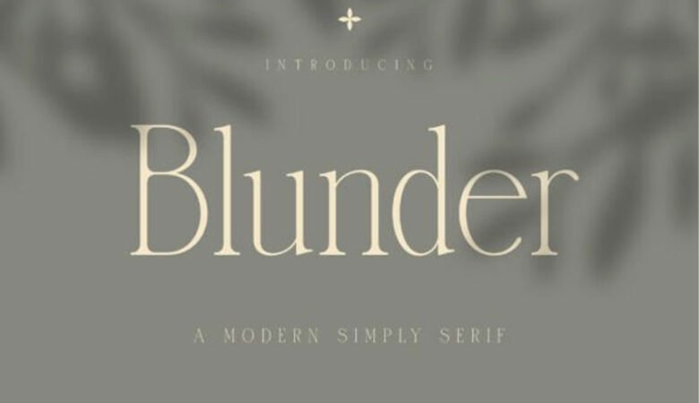 Blunder Font
