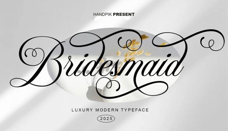 Bridesmaid Font