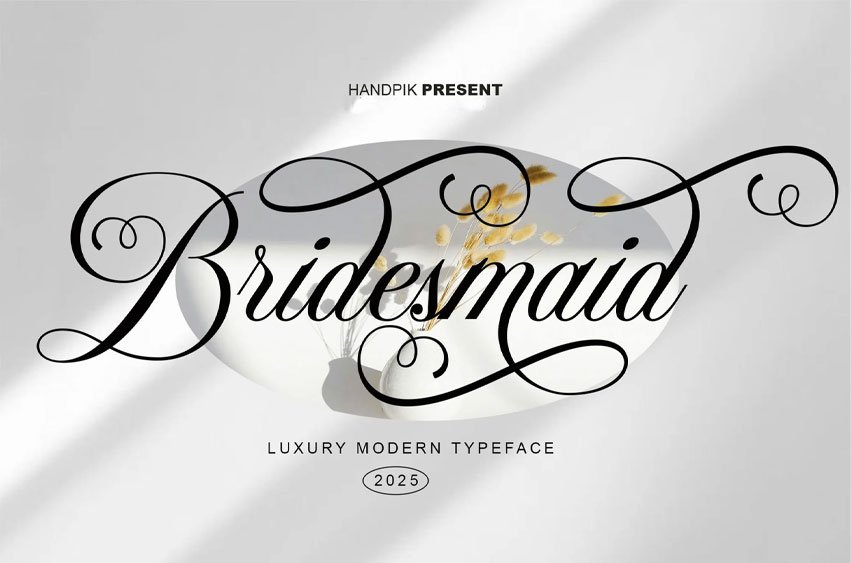 Bridesmaid Font