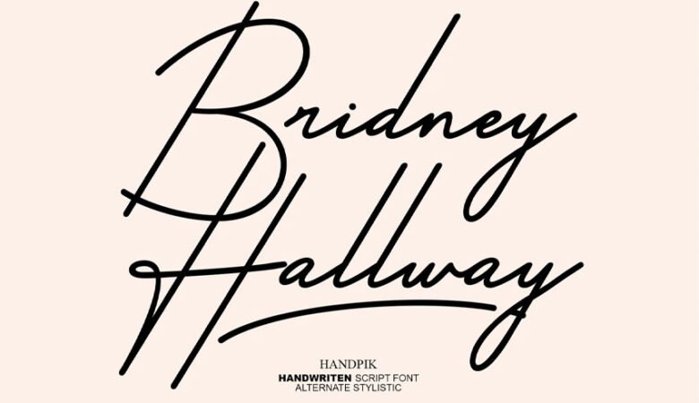 Bridney Hallway Font