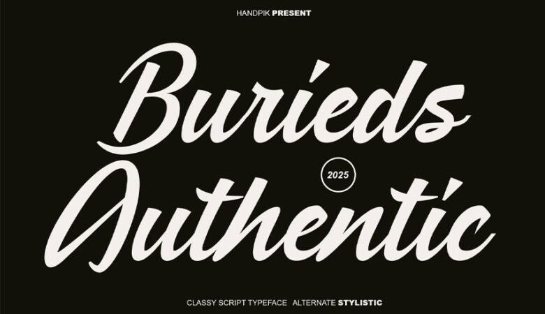Burieds Authentic Font