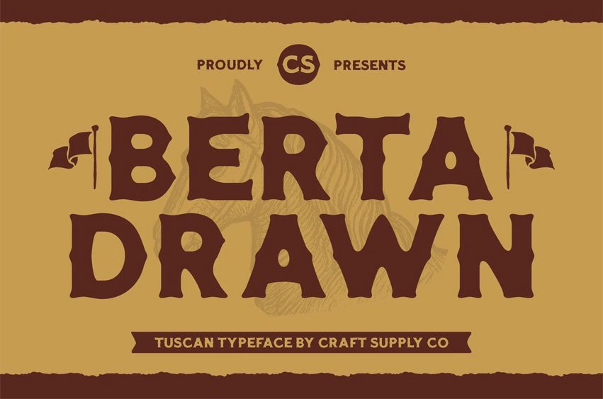CS Berta Drawn Font