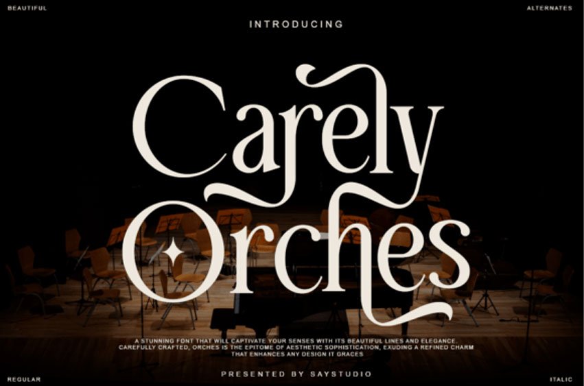 Carely Orches Font