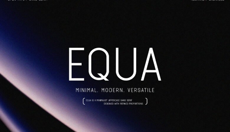 Equa Regular Font